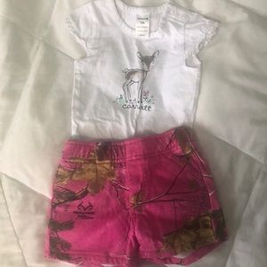 12 month onesie and shorts set